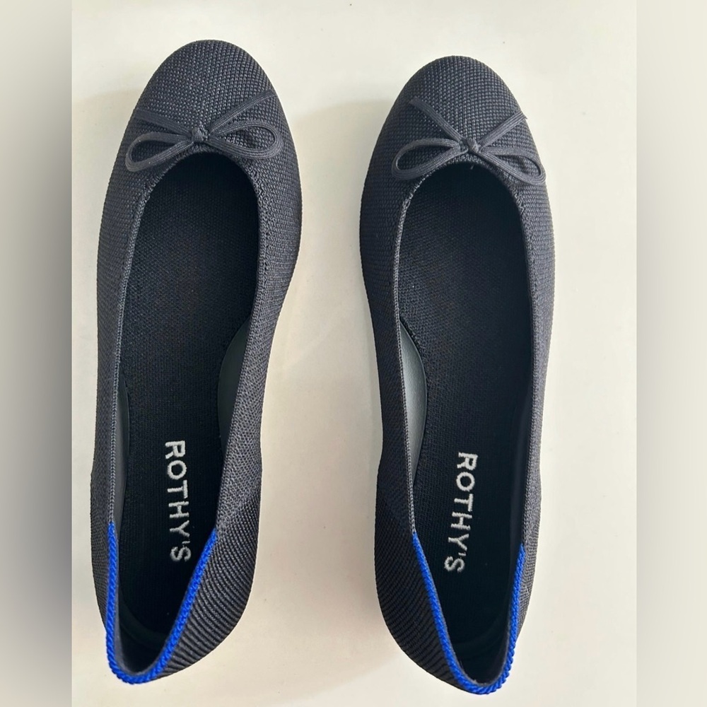 Rothy's Black and Blue Flats